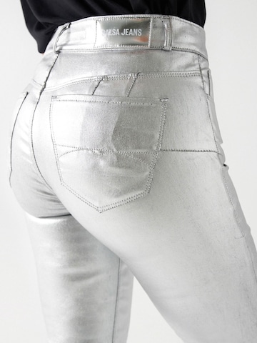 Salsa Jeans Slimfit Jeans in Silber