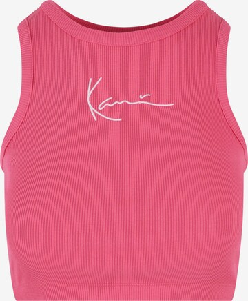 Karl Kani Top 'Essential' in Pink: front