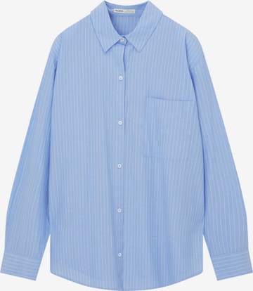 Pull&Bear Bluse in Blau: predná strana