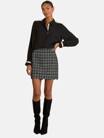 Chemisier love & roses en noir : devant