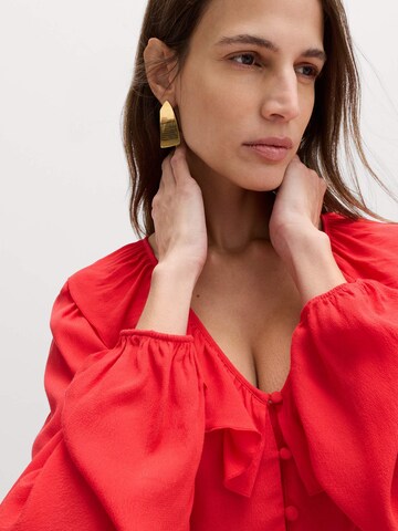 Chemisier 'Taillierte' Marks & Spencer en rouge
