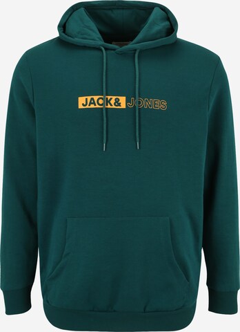 Sweat-shirt 'NEO' Jack & Jones Plus en vert : devant