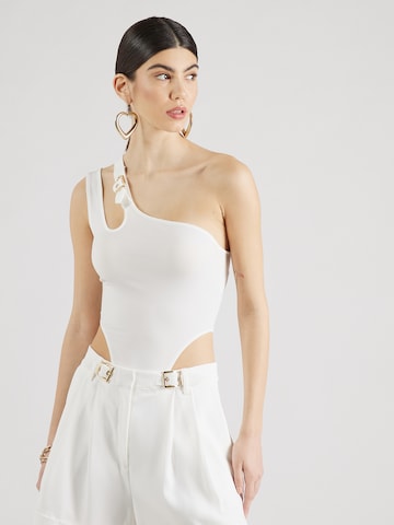 Hoermanseder x About You Shirt Bodysuit 'Alita' in White: front