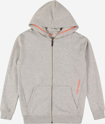 SCOTCH & SODA Zip-Up Hoodie in Grey: front