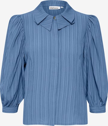 KAREN BY SIMONSEN Bluse i blå: forside