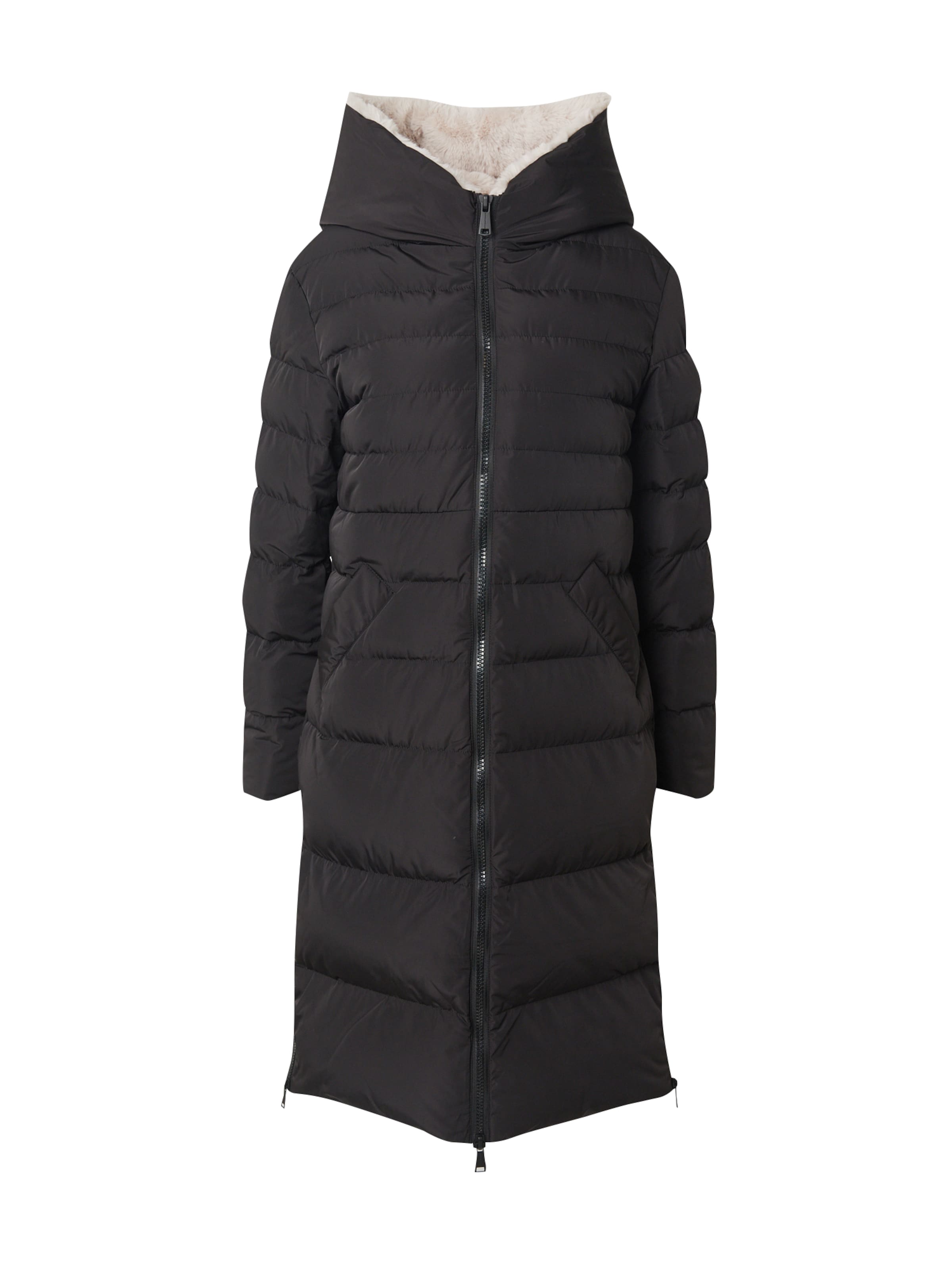 Cappotto invernale 'Keilafur' di RINO & PELLE in nero: frontale