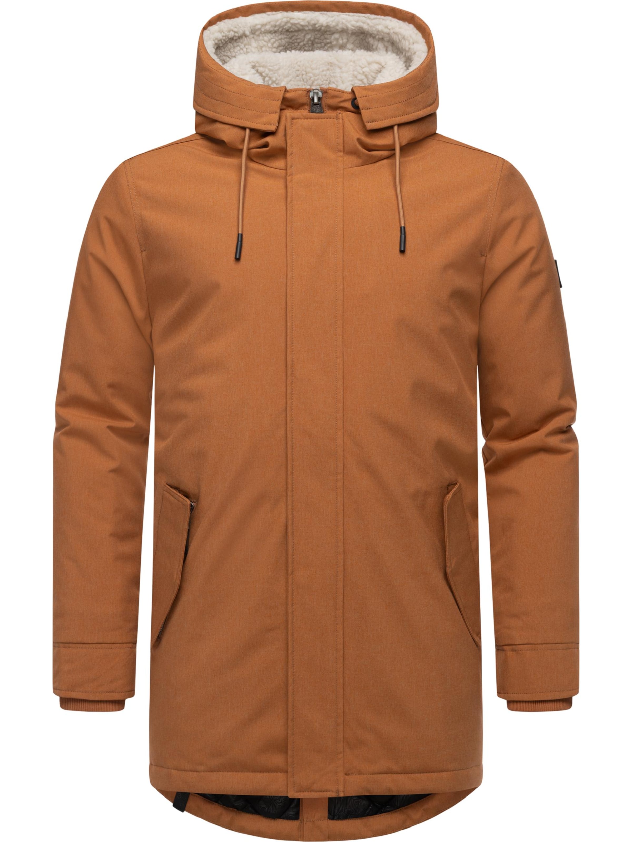 Ragwear Winter coat in Brown: front