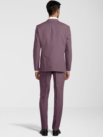 Coupe slim Costume Steffen Klein en rouge
