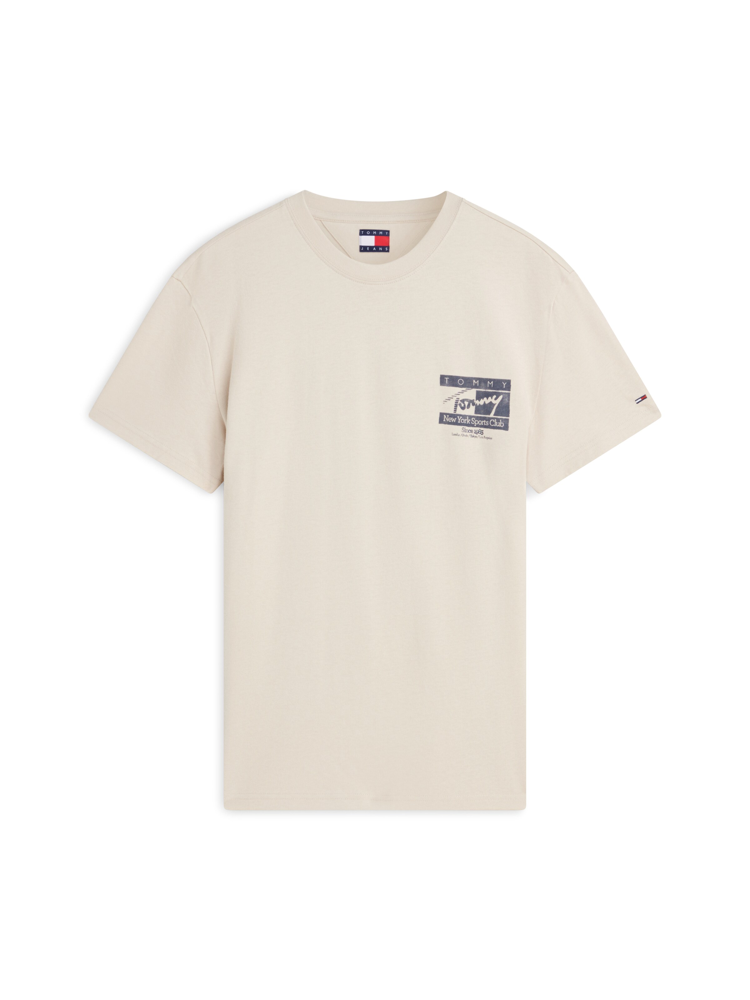 T-Shirt Tommy Jeans en beige : devant