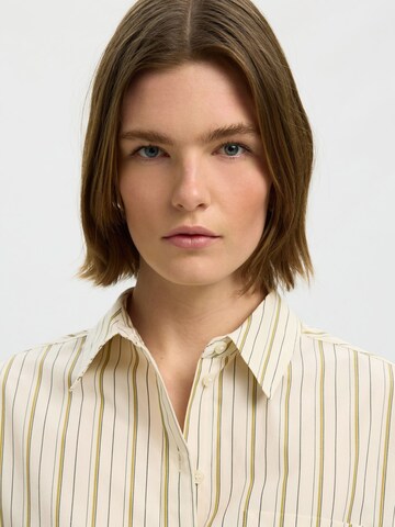 SELECTED - Blusa 'SLWDANNIE' en beige