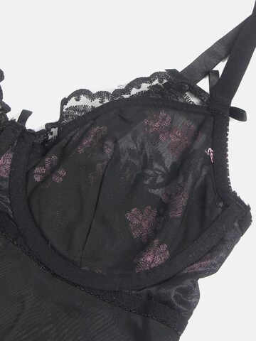 ORGANZA Lingerie Negligée 'Babydoll' in Schwarz