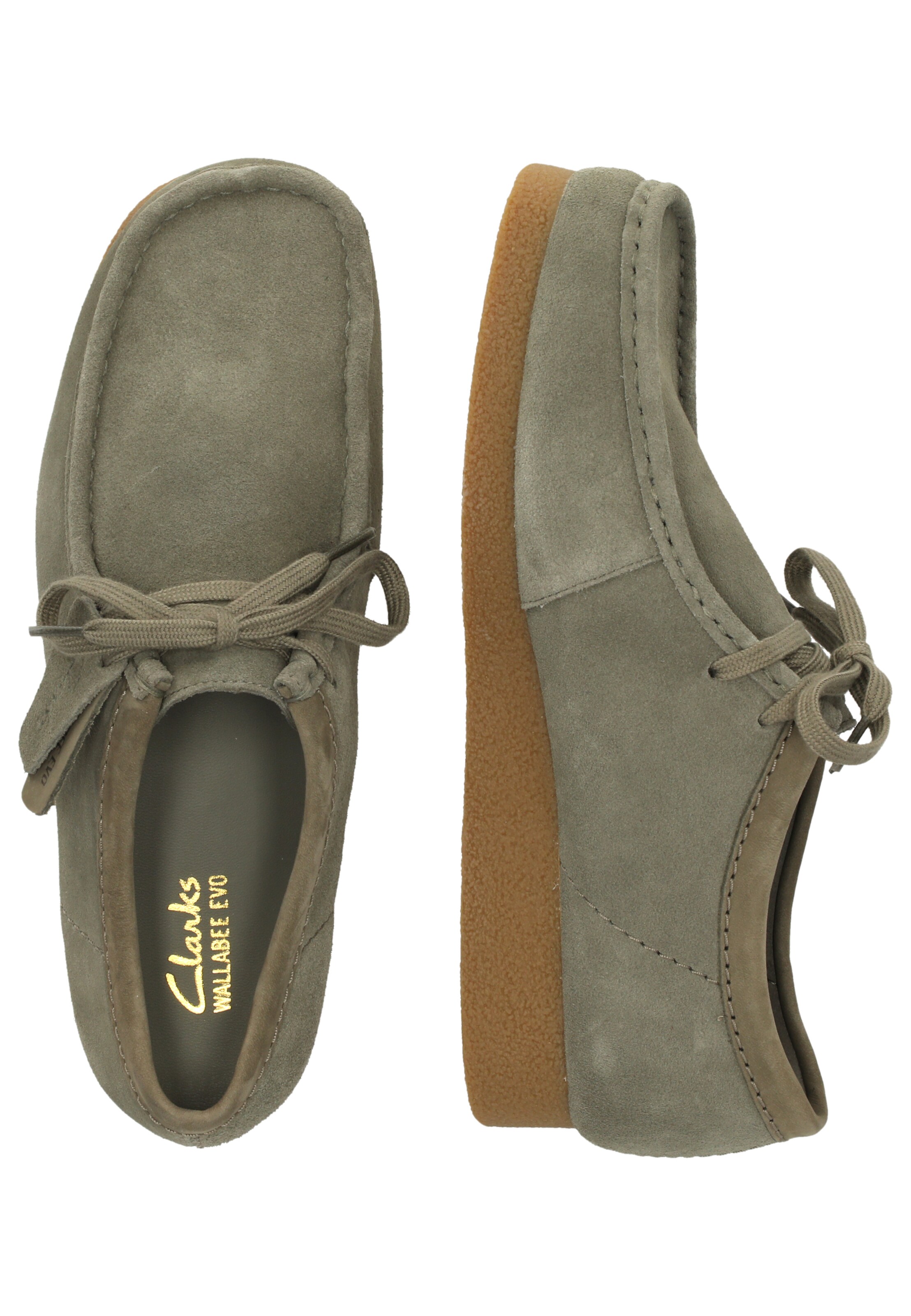 CLARKS Mocassins 'WallabeeEVO' in Groen