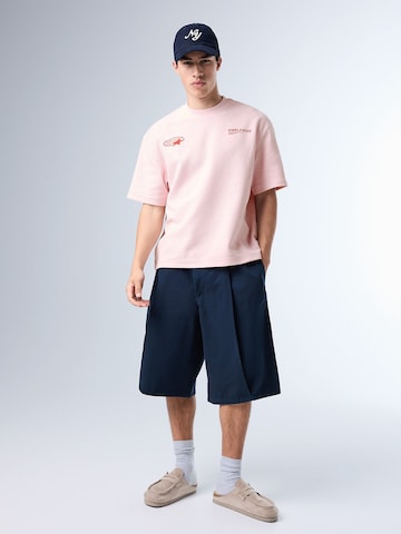 Bershka Тениска в розово