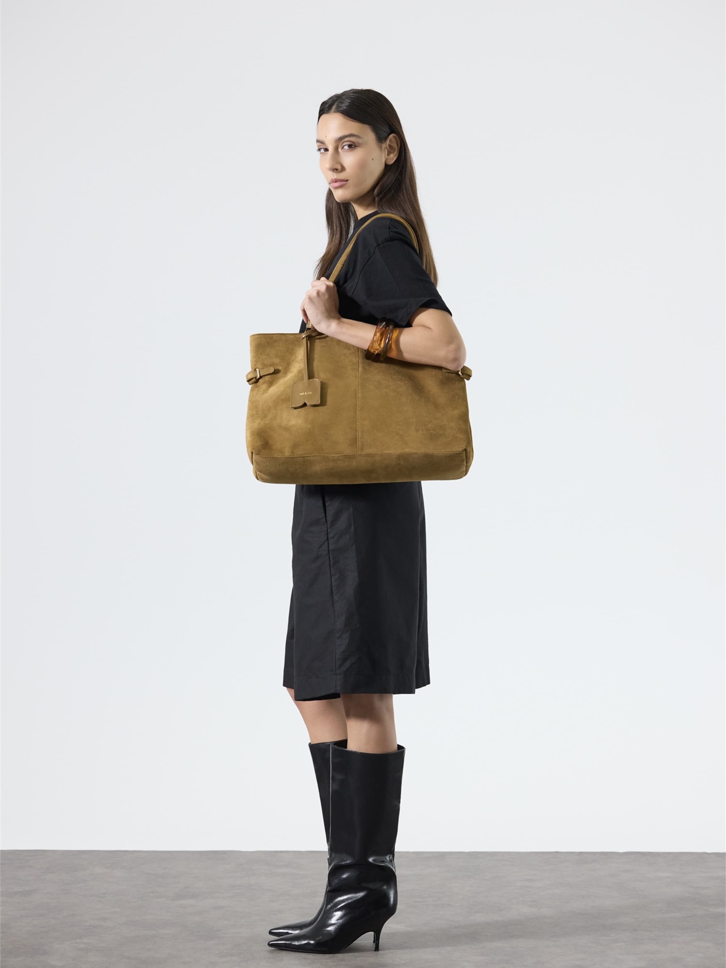 Nat&Nin Shopper 'Pablo' in Brown