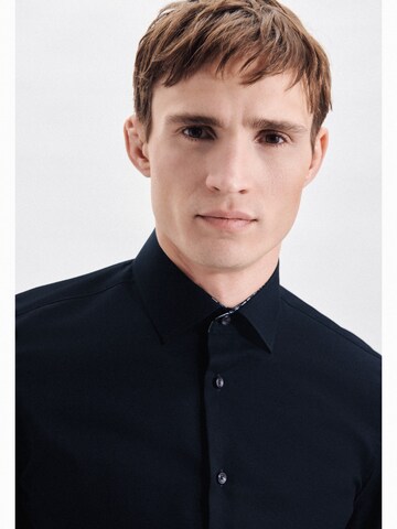 SEIDENSTICKER Slim fit Business shirt in Blue