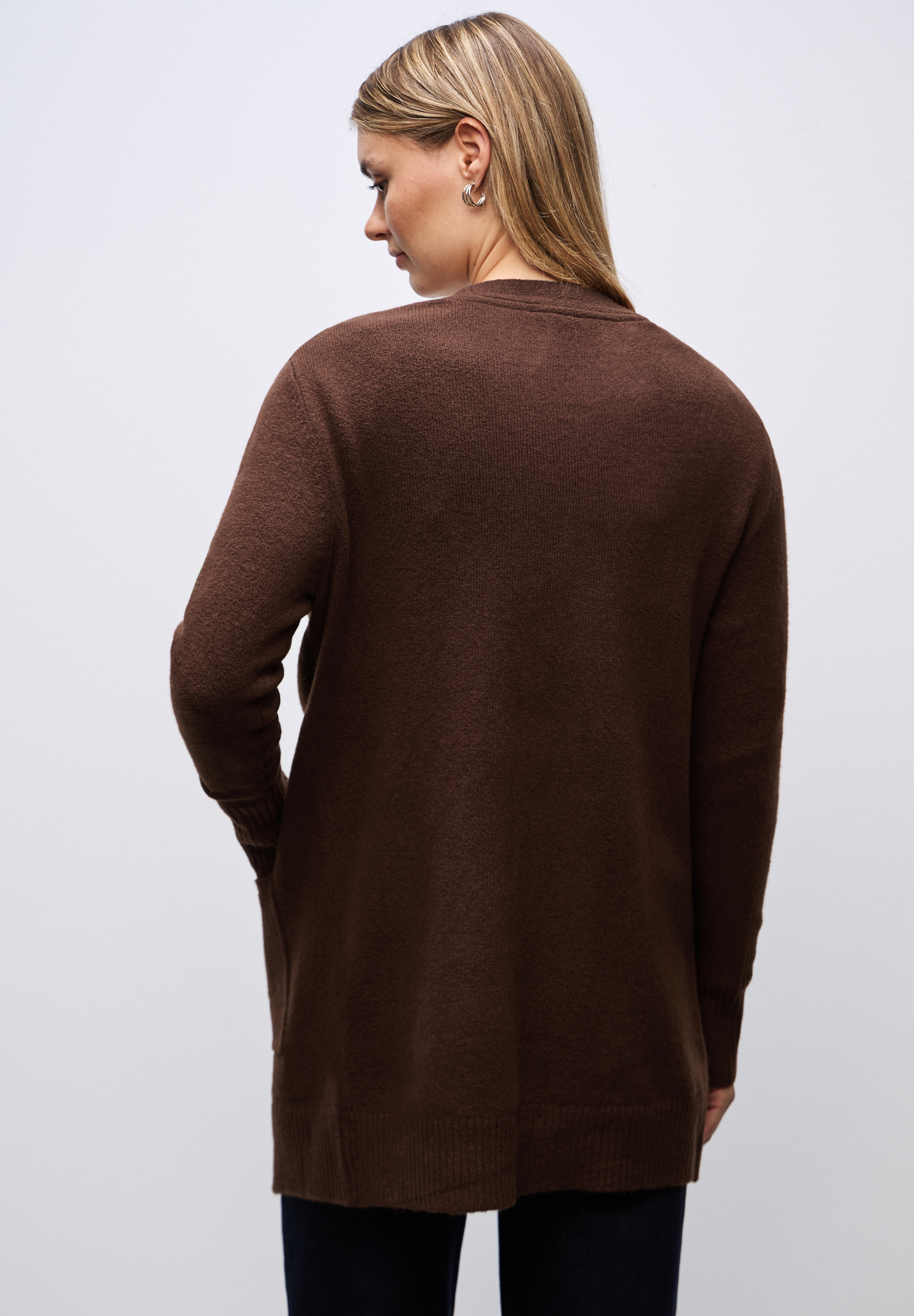 STREET ONE Strickjacke in Braun
