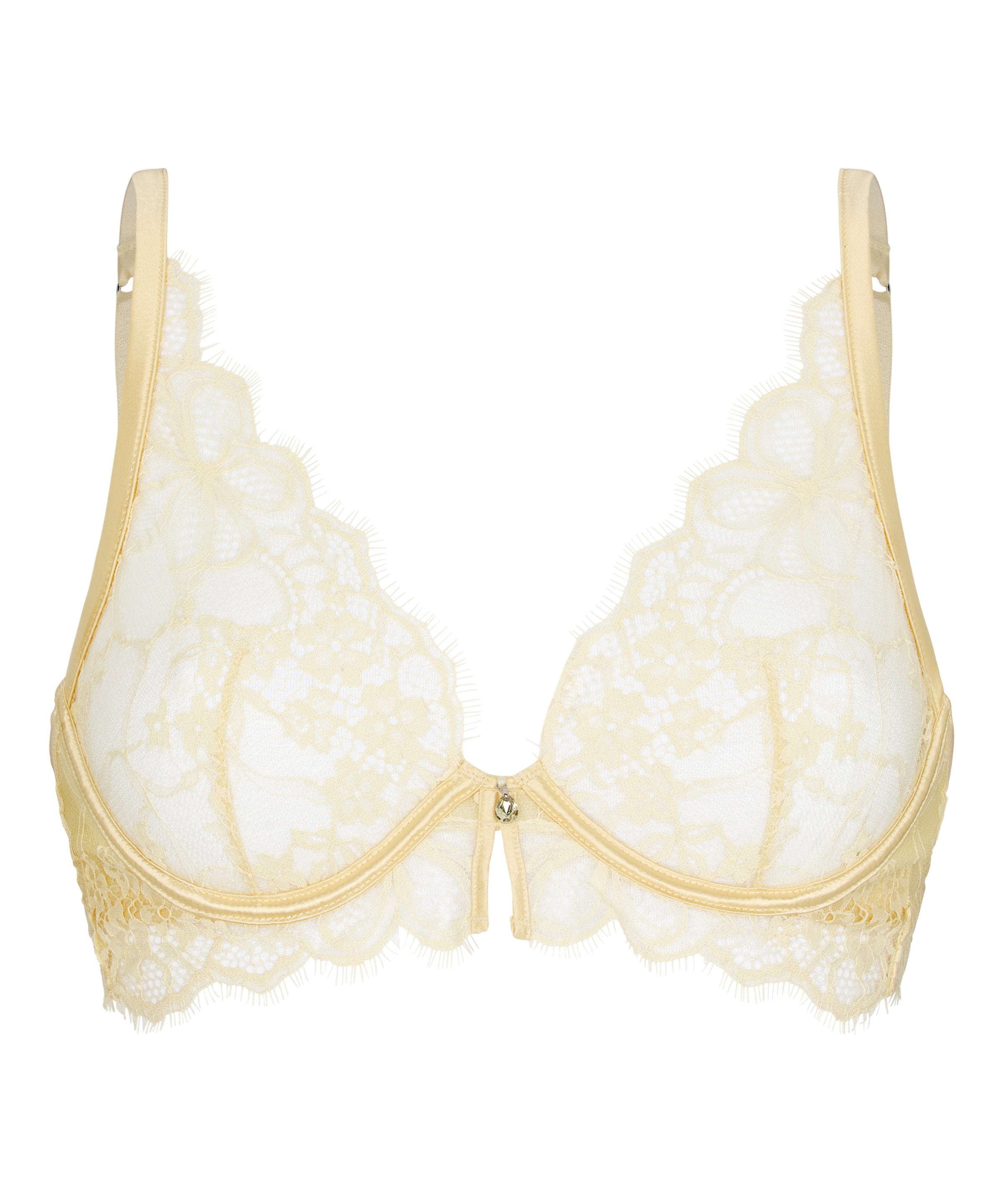 Hunkemöller Triangel BH 'Prina' in Gelb: Vorderseite