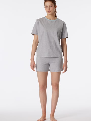 SCHIESSER Korte pyjama 'Casual Nightwear' in Grijs: voorkant