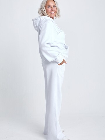 SPORTKIND Flared Sportbroek 'Cotton Sweatpants' in Wit