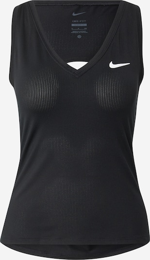 NIKE Sports Top 'Victory' in Black / White, Item view