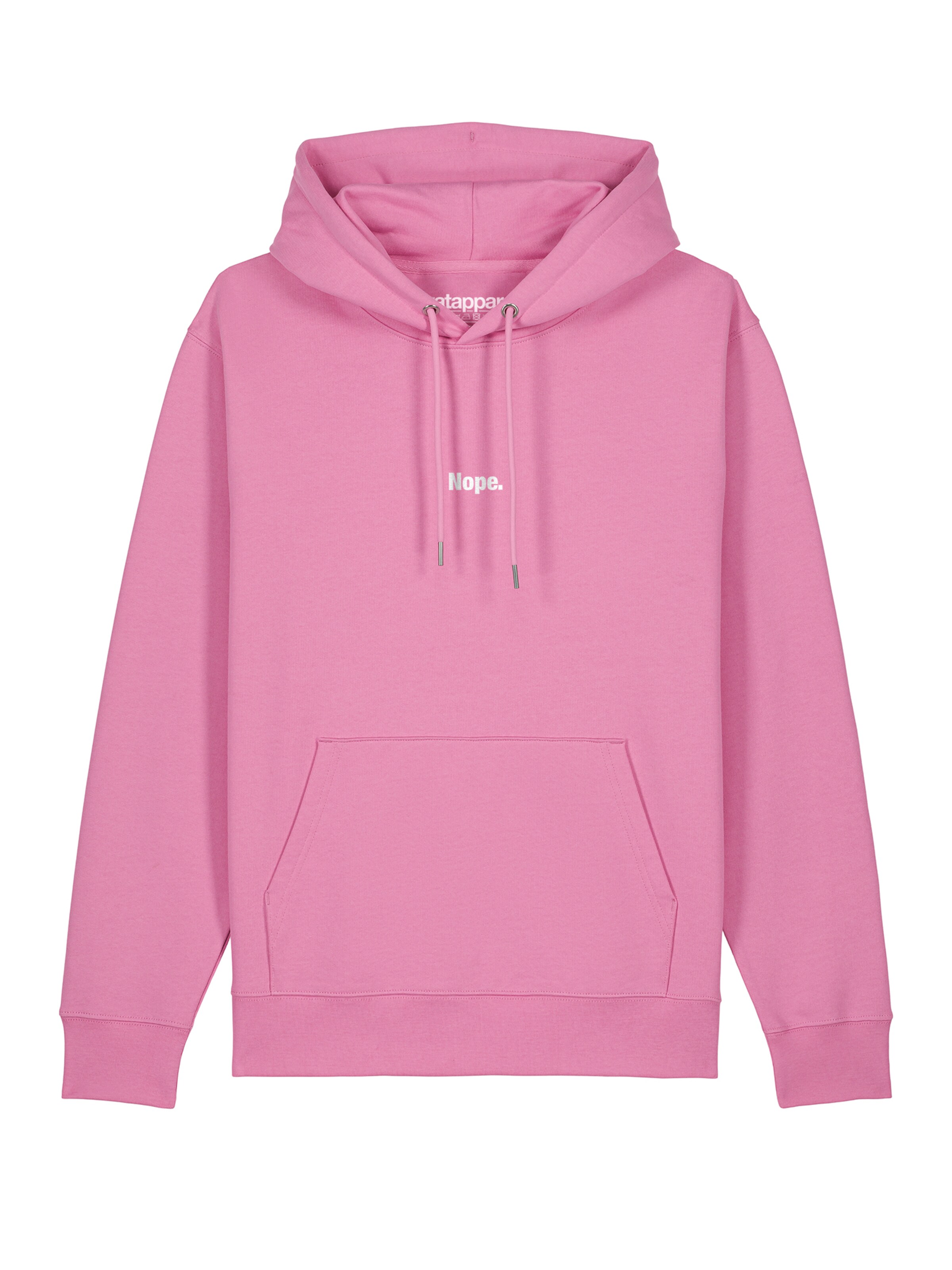 Sweat-shirt 'Nope' Watapparel en rose : devant
