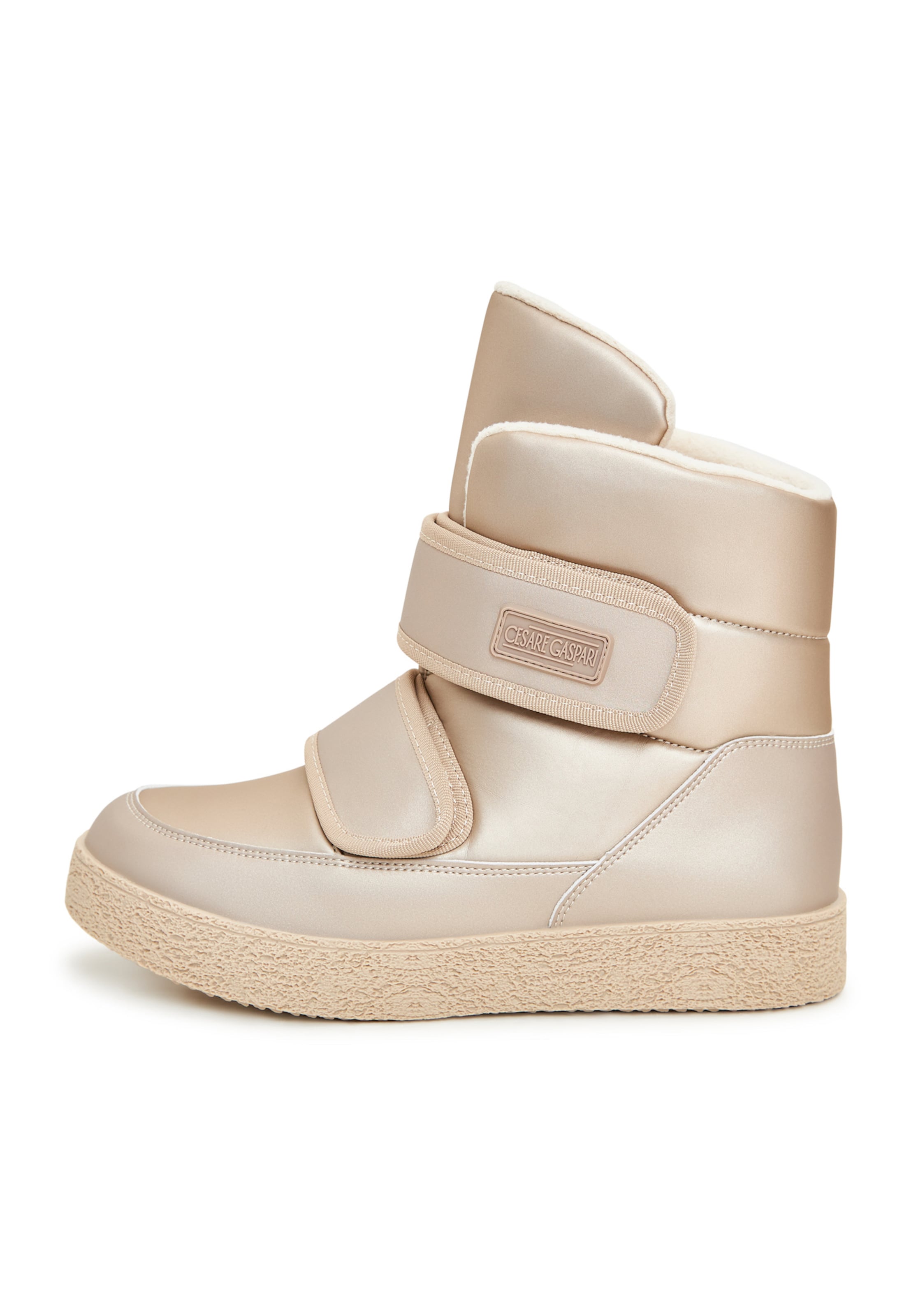 CESARE GASPARI Snowboots in Beige: voorkant