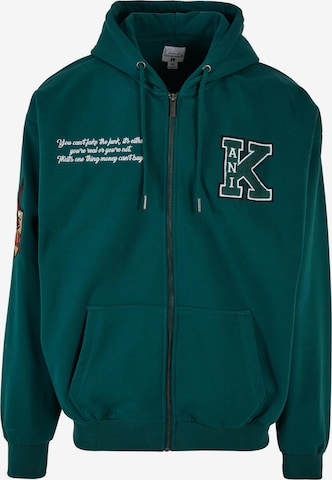 Karl Kani Sweatjacke in Grün: predná strana