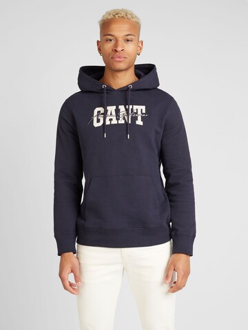 Sweat-shirt GANT en bleu : devant