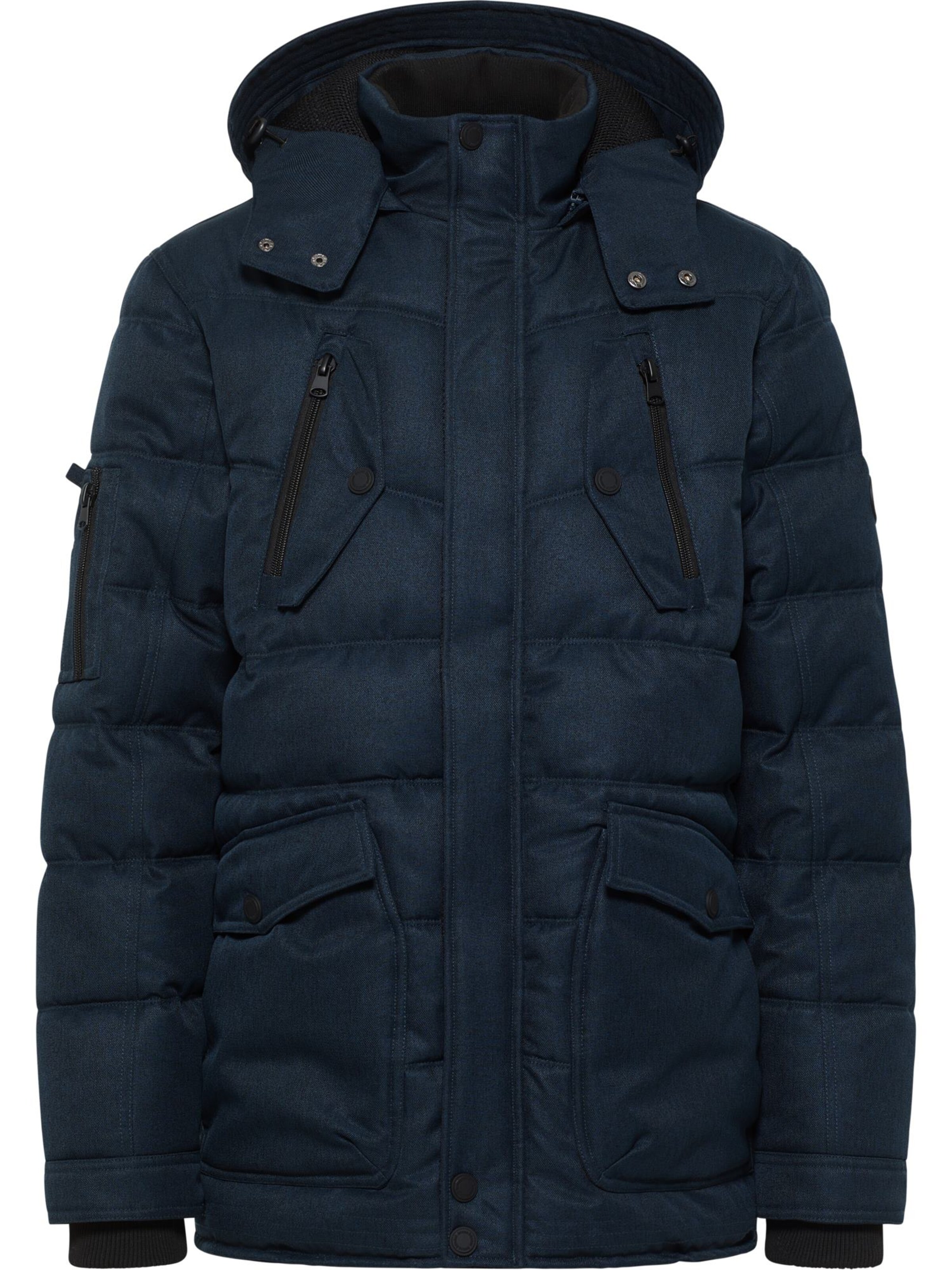 Veste d’hiver ' CHAN ' Bruno Banani en bleu : devant
