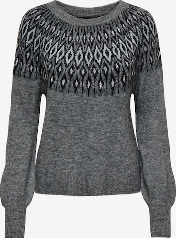 Pull-over 'Alina' ONLY en gris : devant