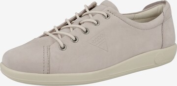 ECCO Sportieve veterschoen 'Soft 2.0' in Beige: voorkant