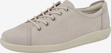 ECCO Athletic Lace-Up Shoes 'Soft 2.0' in Beige: front