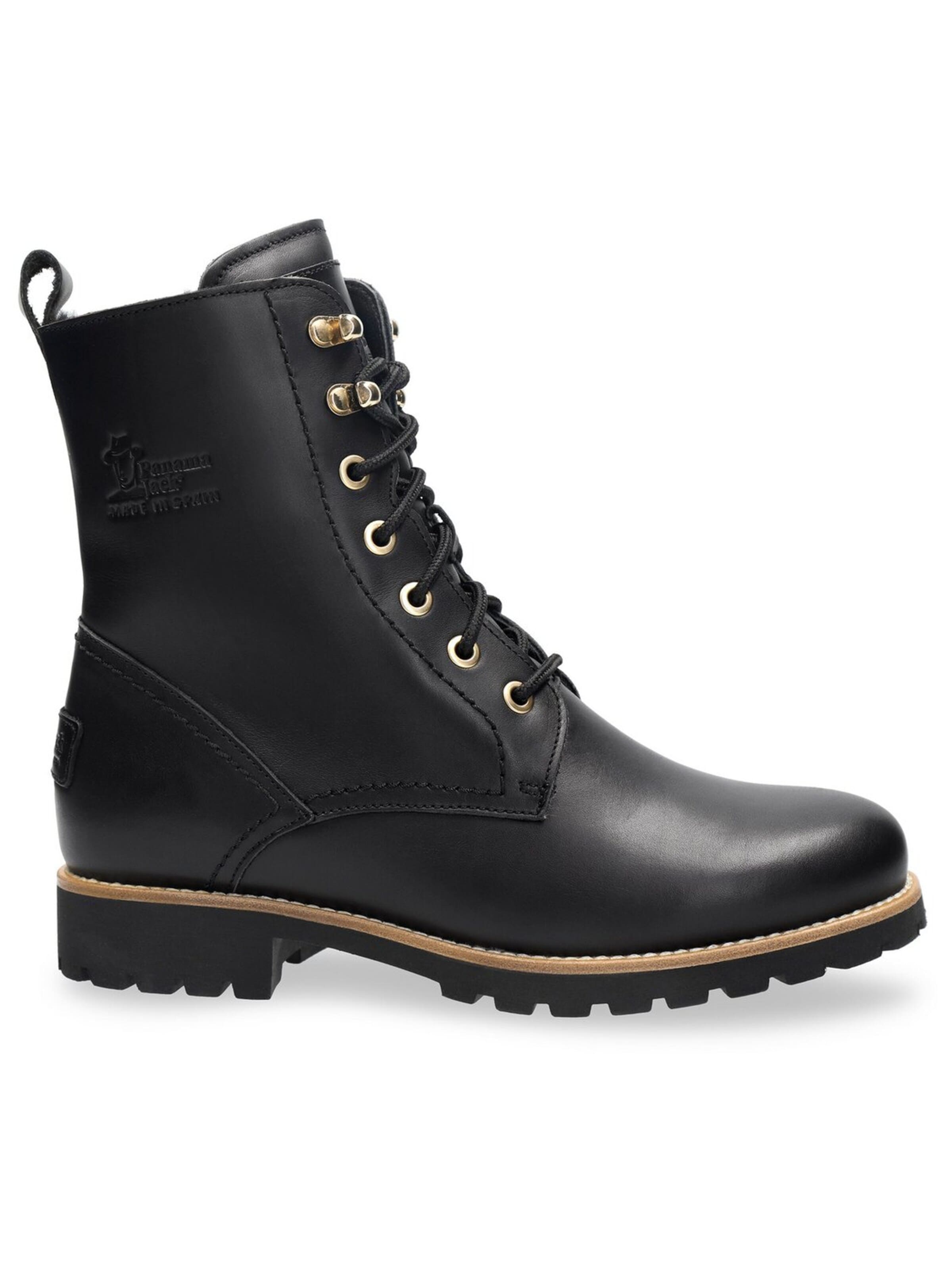 PANAMA JACK Boots 'Stiefel Damen FARA IGLOO TRAV B1 Echtleder in schwarz' in Zwart: voorkant