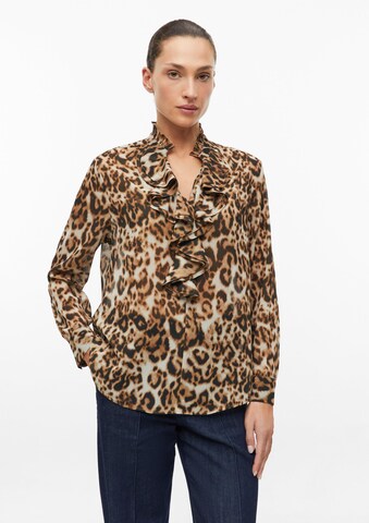 s.Oliver Blouse in Bruin: voorkant