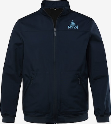 Men Plus Sportjacke in Blau: Vorderseite