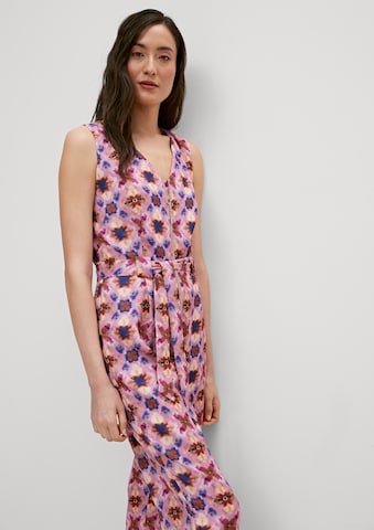 COMMA Jumpsuit in Lila: voorkant