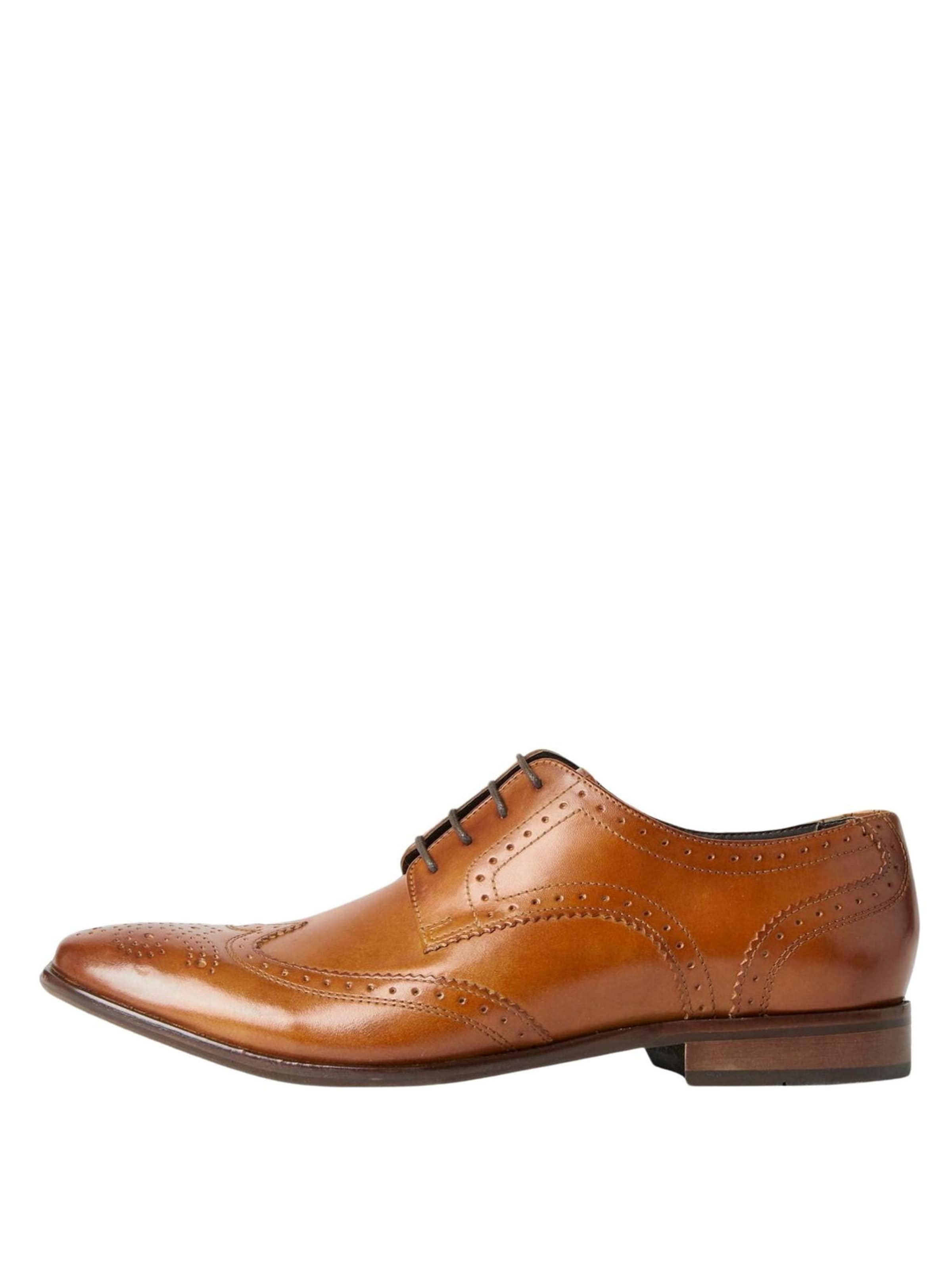 Scarpa stringata di Marks & Spencer in marrone: frontale