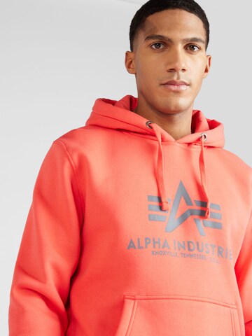 ALPHA INDUSTRIES - Sweatshirt em vermelho