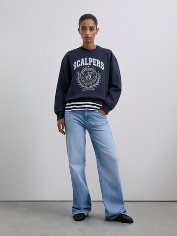 Scalpers Μπλούζα φούτερ 'College' σε μπλε: μπροστά