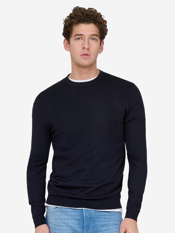 Only & Sons Pullover 'Wyler'‌‌‌‌‌‌‌‌‌‌ in Blau