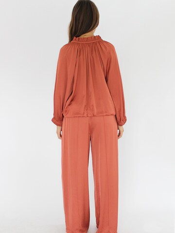 Honnête Atelier Blouse 'Jude' in Rood