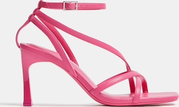 Bershka Sandalen met riem in Roze