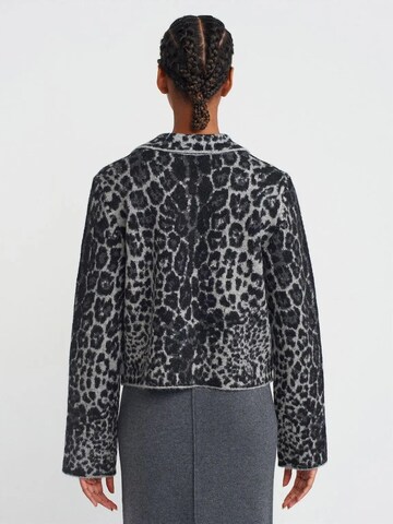 Dilvin Knit Cardigan in Grey