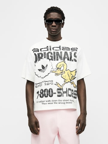 ADIDAS ORIGINALS Μπλουζάκι 'DUCK' σε λευκό: μπροστά