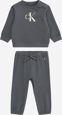 Calvin Klein Jeans Sweatsuit in Grey: front