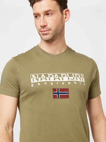 NAPAPIJRI T-Shirt 'AYAS' in Grün