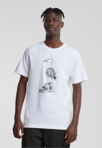 T-Shirt Mister Tee en blanc : devant