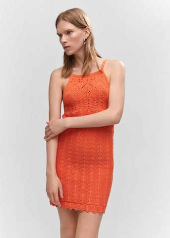 Robe d’été MANGO en orange : devant