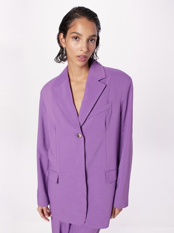 TOPSHOP Blazer in Purple: front