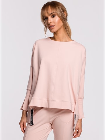 made of emotion - Sudadera en rosa: frente